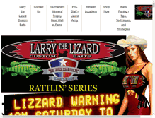 Tablet Screenshot of larrythelizardcustombaits.com